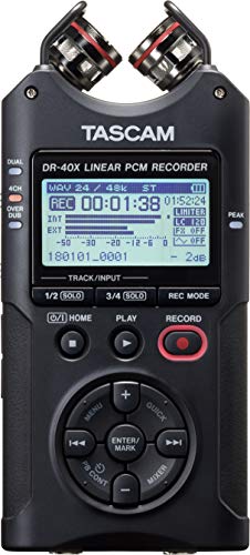 Tascam DR-40X Tragbarer Vierspur-Audiorecorder* Tascam DR-40X Tragbarer Vierspur-Audiorecorder*